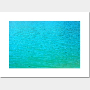 Scene with light blue waters of Gerosa Lake scintillating and radiating Posters and Art